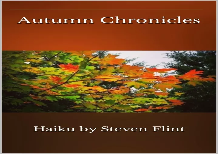 ebook download autumn chronicles haiku by steven