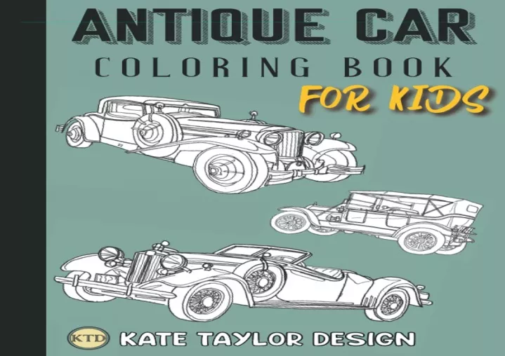 ebook download antique car coloring book for kids
