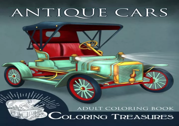 ebook download antique cars adult coloring book