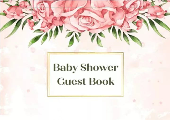 download pdf baby shower guest book a pink floral