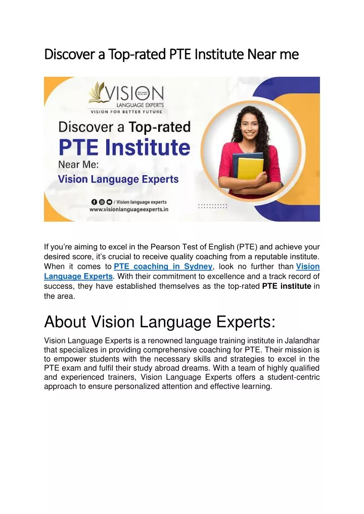 discover a top discover a top rated pte institute