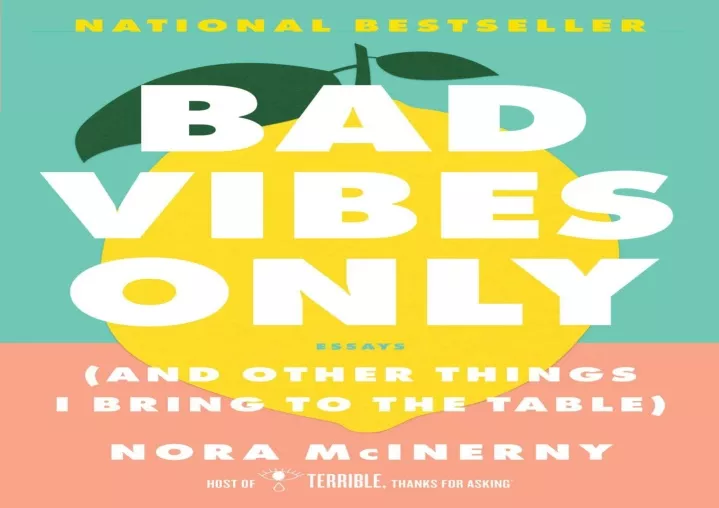 ebook download bad vibes only and other things