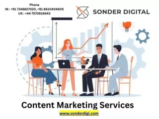 Content Marketing Services - sonderdigi.com
