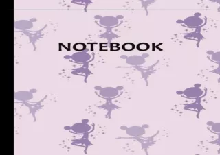 Download PDF Ballerina Notebook For kids Gift For Girls Cute Purple and Pink Diary Journal for Ballerina kids Teen girls