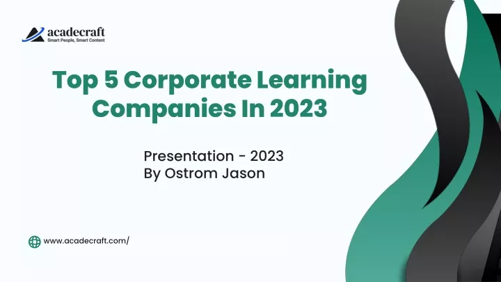 top 5 corporate learning companies in 2023