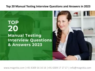 top 20 manual testing interview questions