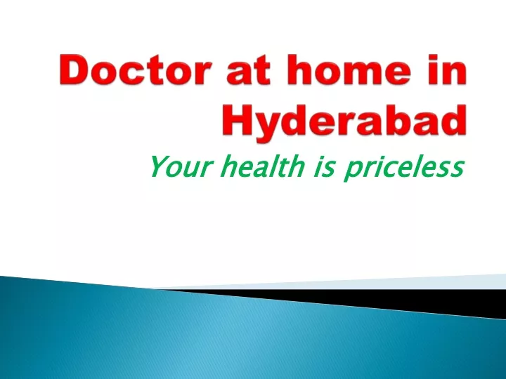 doctor at home in hyderabad