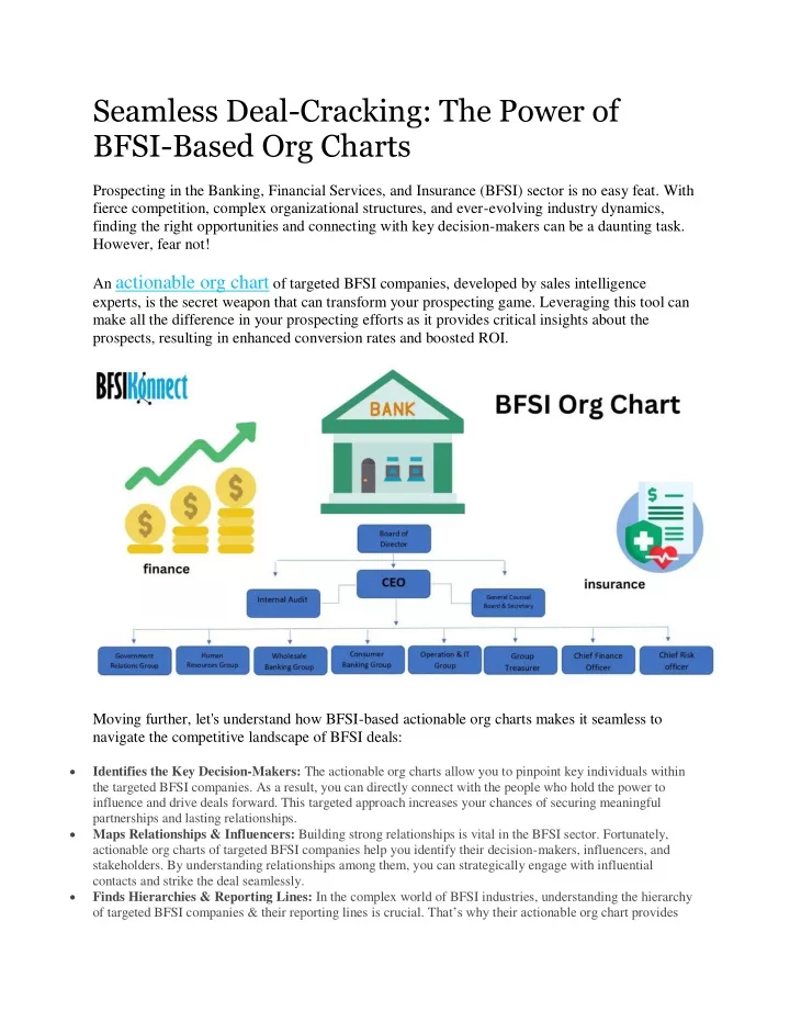 seamless deal cracking the power of bfsi based