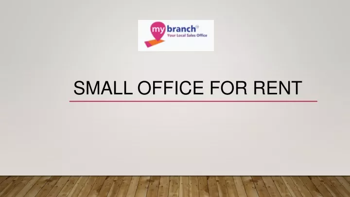 small office for rent