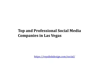 Best and Professional Social Media Companies in Las Vegas