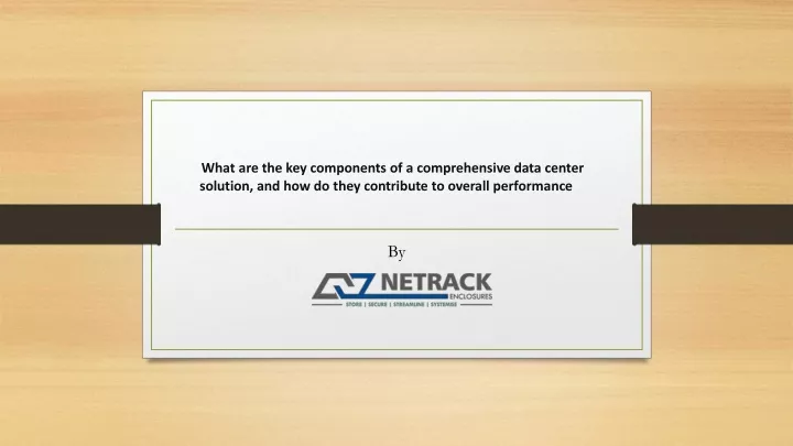 what are the key components of a comprehensive