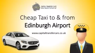 Cheap Taxi from Edinburgh Airport