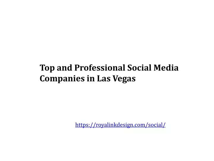 top and professional social media companies