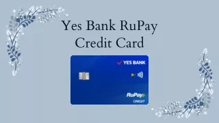 Yes Bank RuPay Credit Card