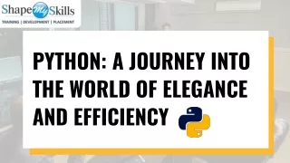 Python- A Journey into the World of Elegance and Efficiency