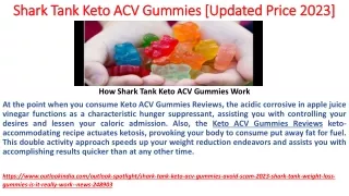 Shark Tank Keto ACV Gummies