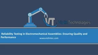 reliability testing in electromechanical
