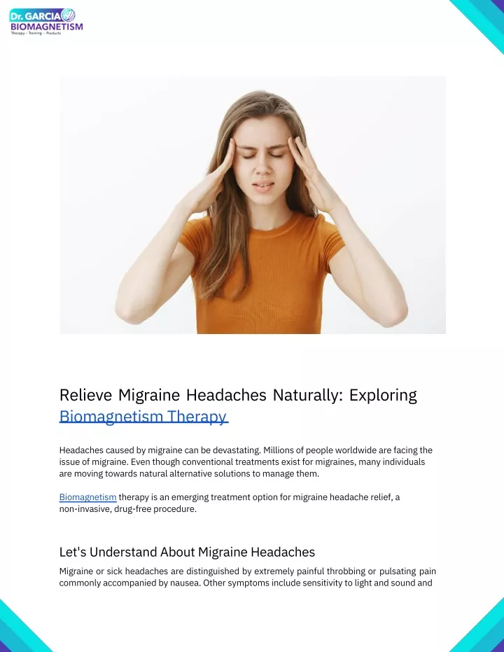 relieve migraine headaches naturally exploring