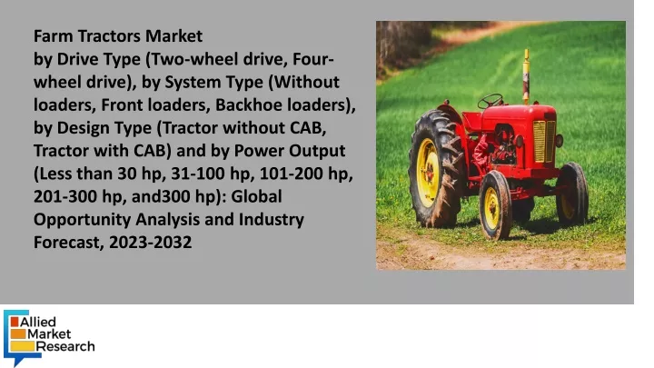farm tractors market by drive type two wheel