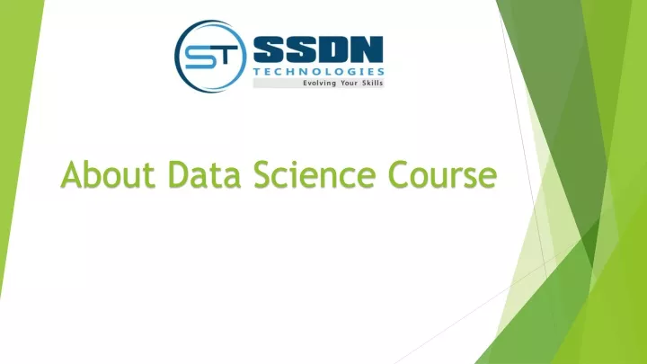 about data science course