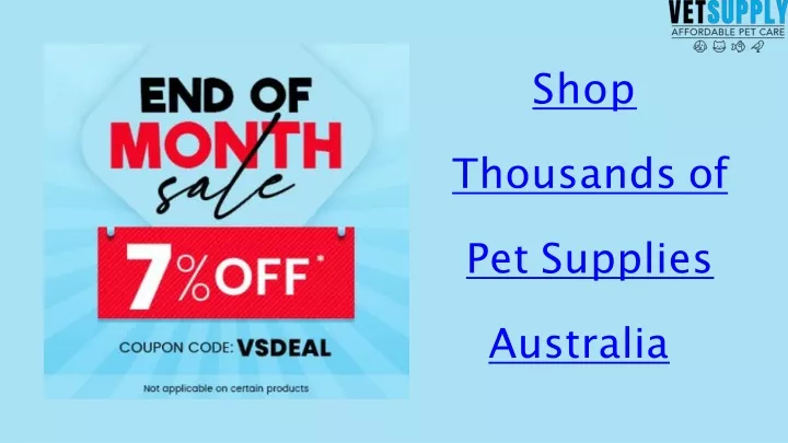 shop thousands of pet supplies australia
