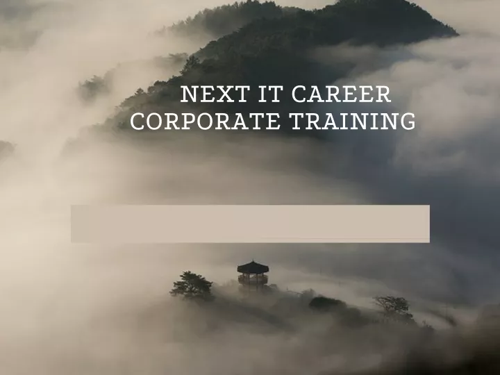 next it career corporate training