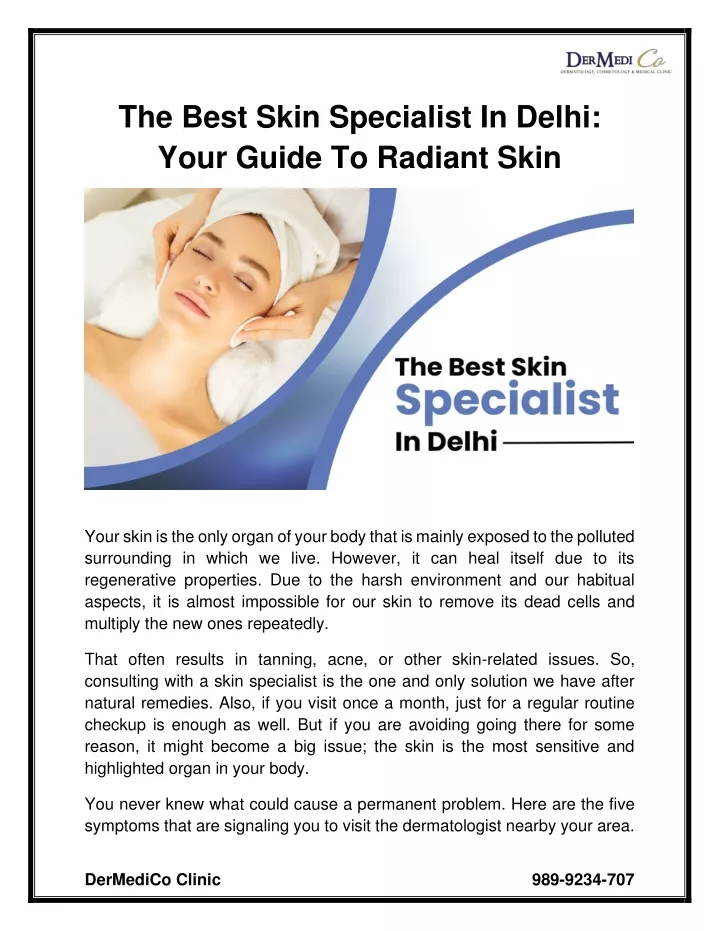the best skin specialist in delhi your guide