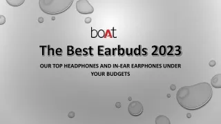 The Best Earbuds 2023