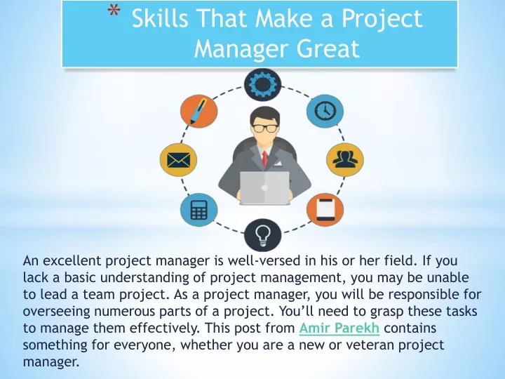 skills that make a project manager great