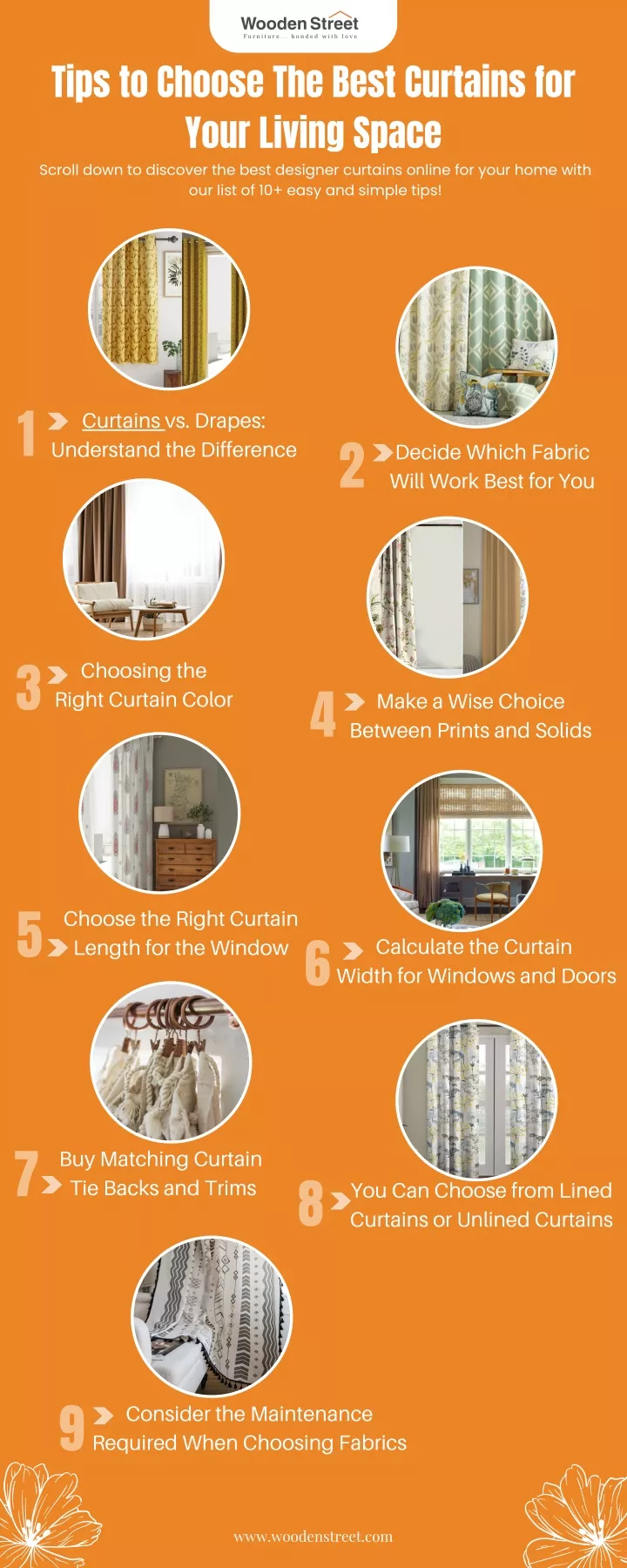 tips to choose the best curtains for your living