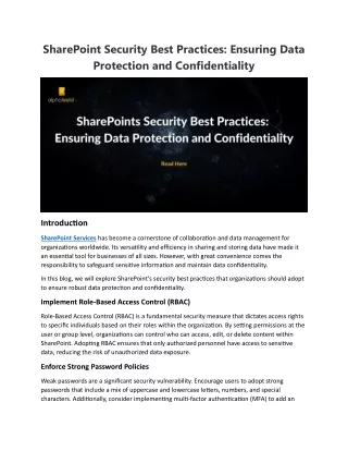 sharepoint security best practices ensuring data