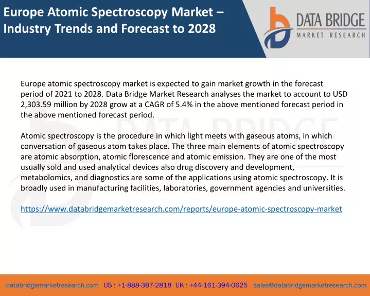 europe atomic spectroscopy market industry trends