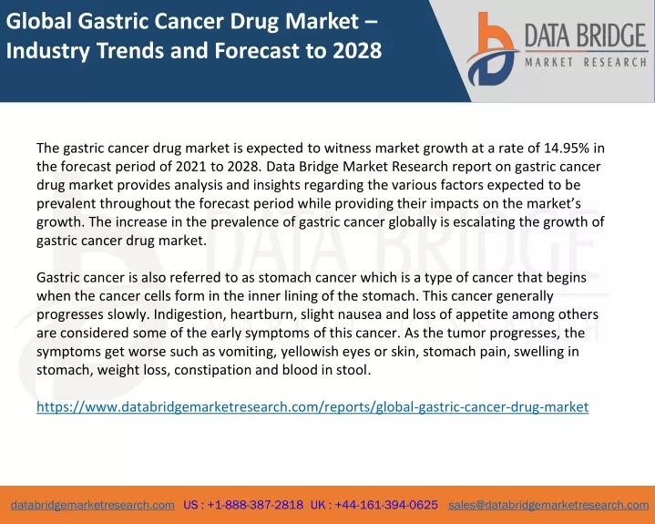 global gastric cancer drug market industry trends