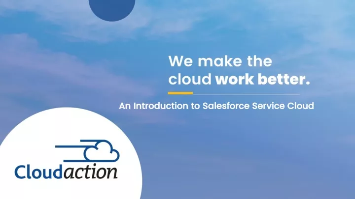 an introduction to salesforce service cloud