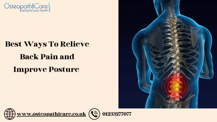 best ways to relieve back pain and improve posture
