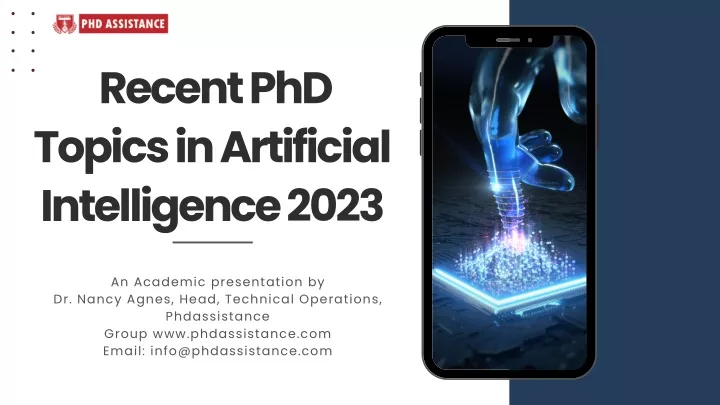 recent phd topics in artificial intelligence 2023