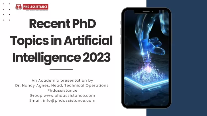 recent phd topics in artificial intelligence 2023