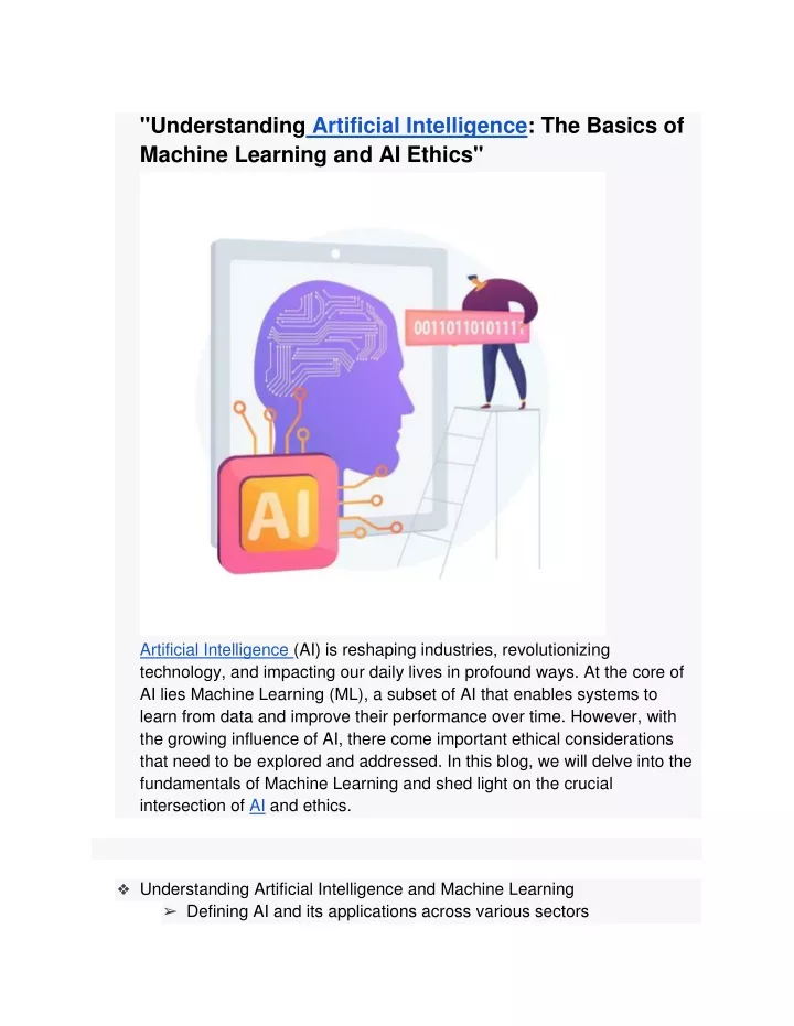understanding artificial intelligence the basics