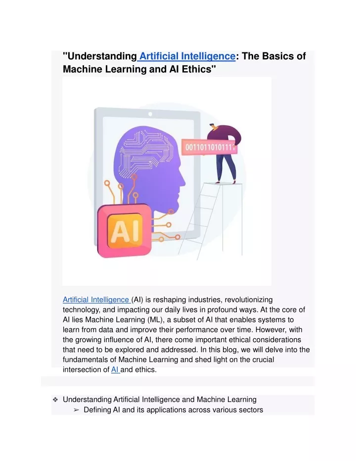 understanding artificial intelligence the basics