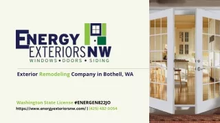 Energy Exteriors NW: Trusted Quality and Customer Satisfaction in Bothell, WA