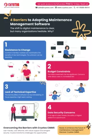 Four Barriers to Adopting Maintenance Management Software