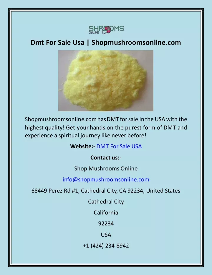 dmt for sale usa shopmushroomsonline com