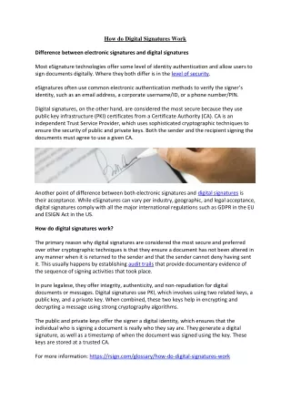 how do digital signatures work