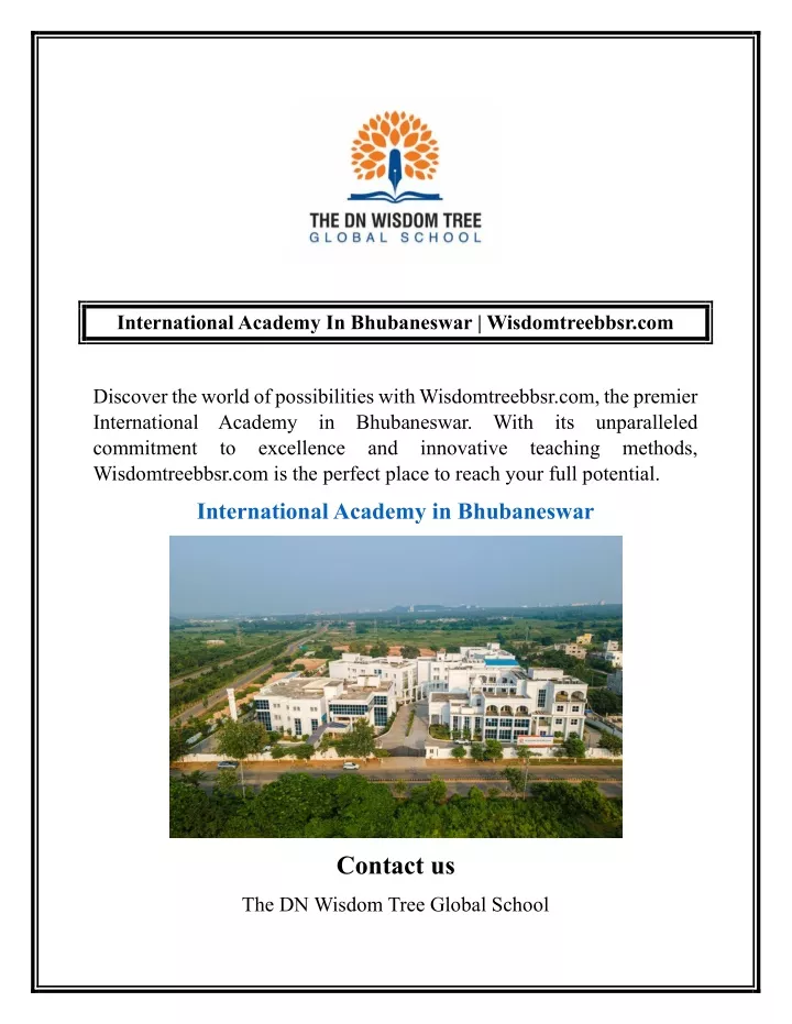 international academy in bhubaneswar