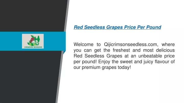 red seedless grapes price per pound welcome