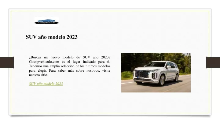 suv a o modelo 2023