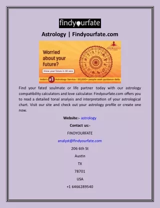 Astrology  Findyourfate