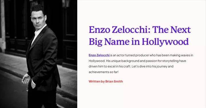 enzo zelocchi the next