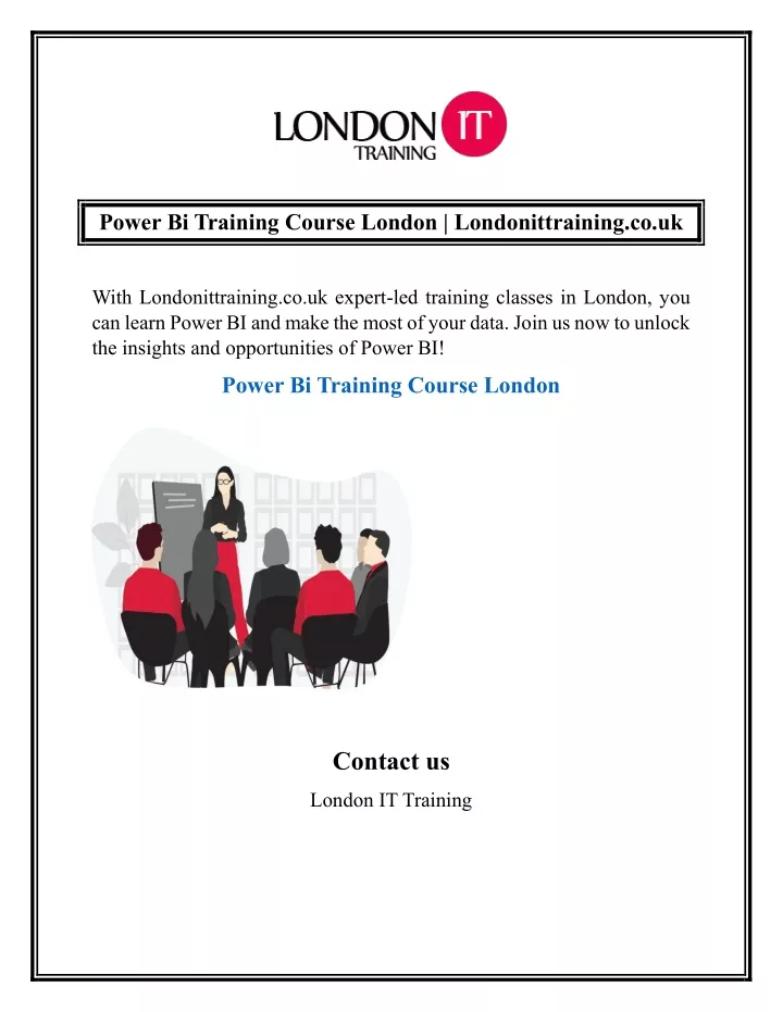 power bi training course london londonittraining