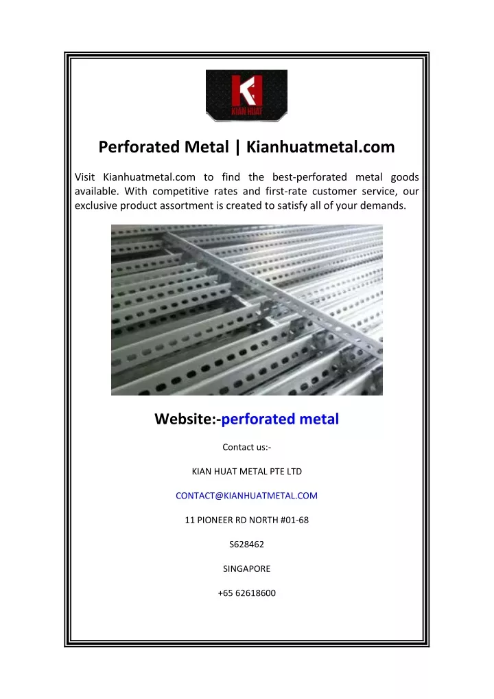 perforated metal kianhuatmetal com